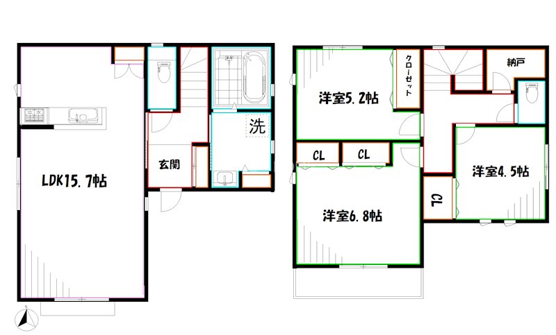 武蔵野市境南町３丁目戸建     間取り