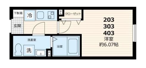 ゲート　レジデンスミタカ 間取り図