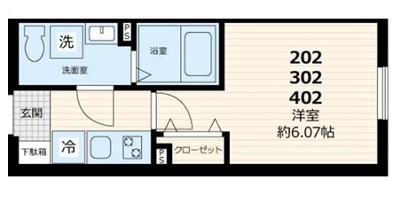 ゲート　レジデンスミタカ 間取り図