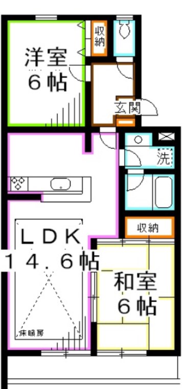 コンフォート三鷹台 間取り