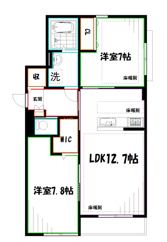 Primavera　Musashino 間取り
