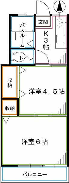 サンハイツ小林 間取り