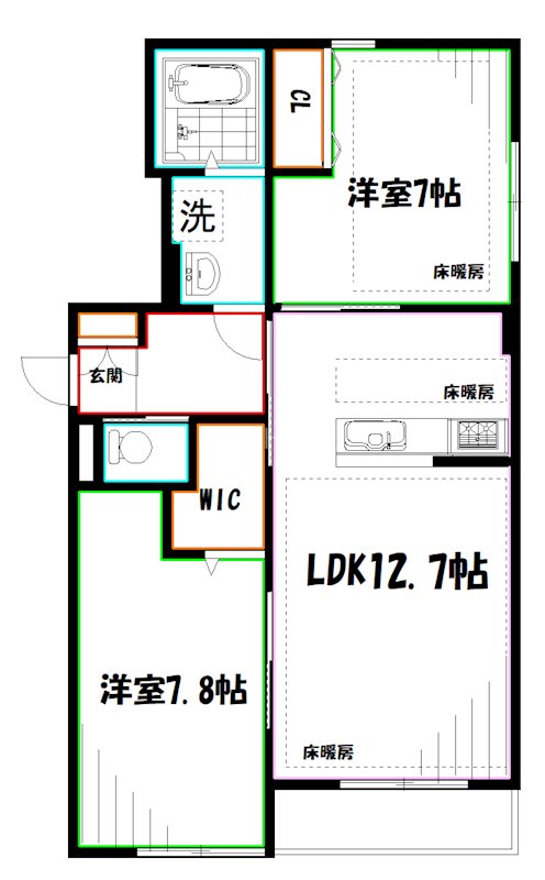 Primavera  Musashino 間取り