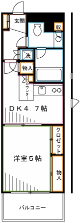 藤和シティスクエア三鷹駅前 間取り
