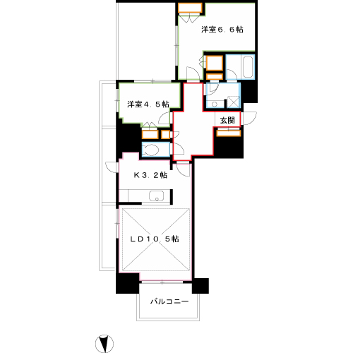 アトラス三鷹レジデンス　 間取り