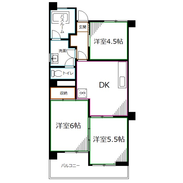 アメニティコウヤマ第２ガーデン 間取り