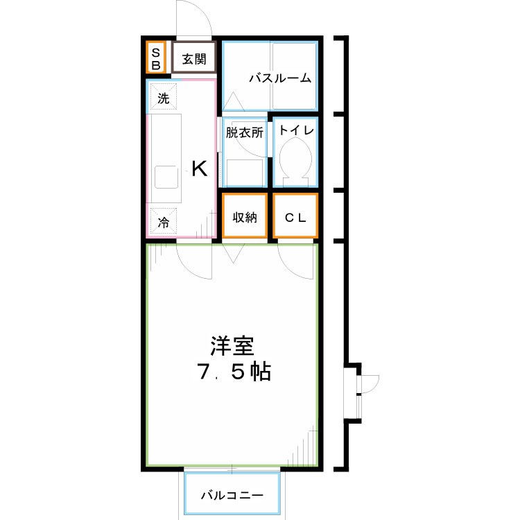 サンデューク恋ヶ窪Ⅱ 間取り図