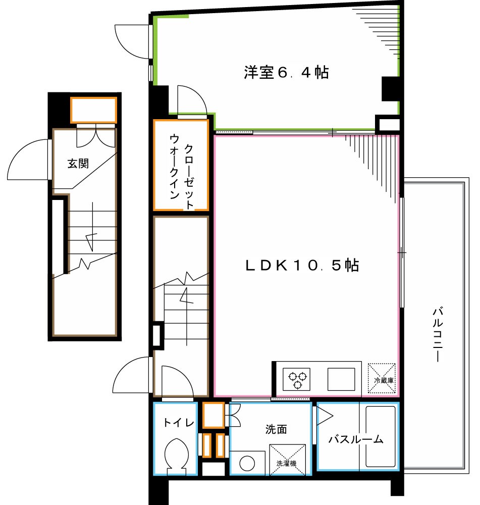 ラクラス下井草  間取り