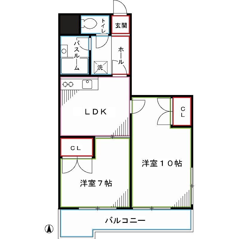 パークサイドマンション松ヶ丘 間取り