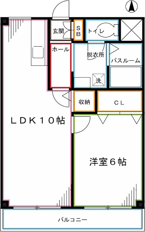 アップルハイムオザキ 間取り