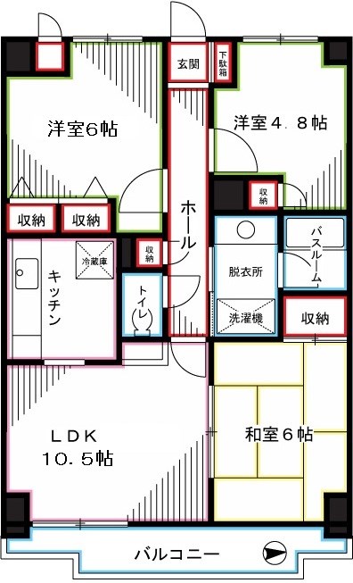 パークコート小金井 間取り