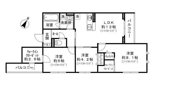 ヴェルデルークス美鷹 間取り