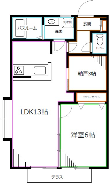 CasaVerde南荻窪　Ｄ棟 間取り