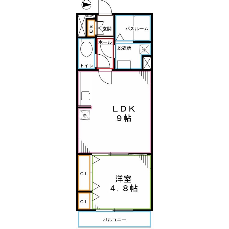 リブリ・ルアージュ学園東 間取り