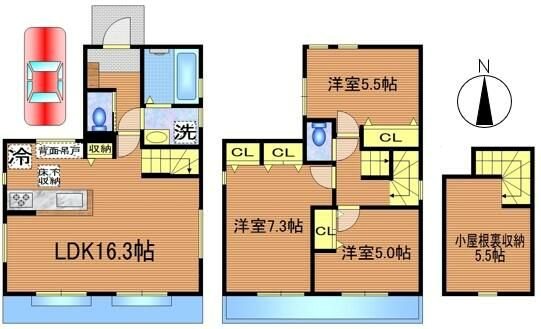 保谷町5丁目15番地戸建 間取り