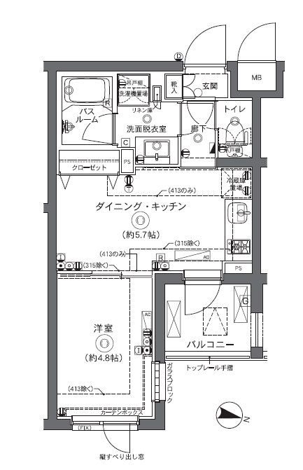 ZOOM中野坂上 間取り
