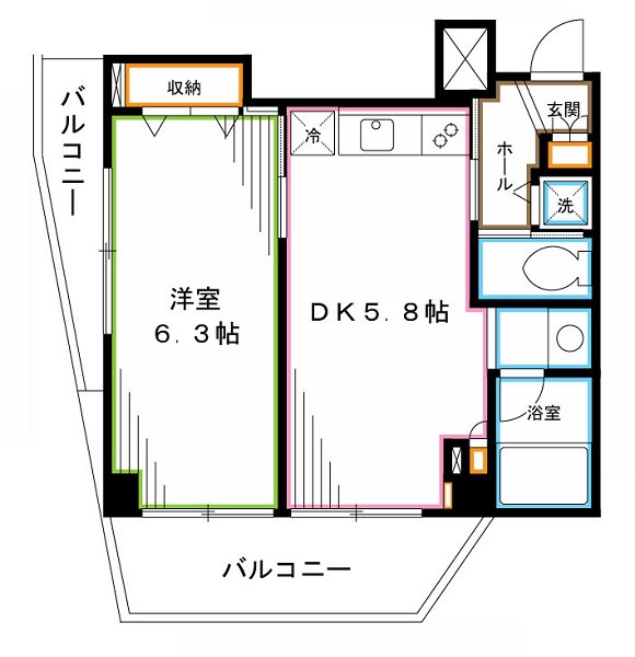 トーシンフェニックス落合駅前 間取り