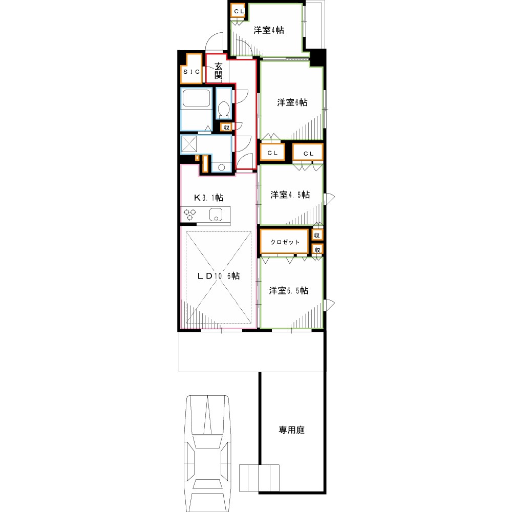 Nステージ東小金井 間取り