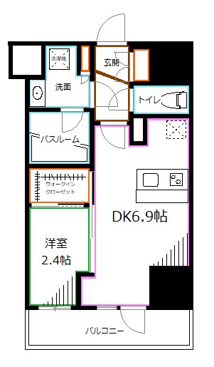 アジールコート新高円寺 間取り