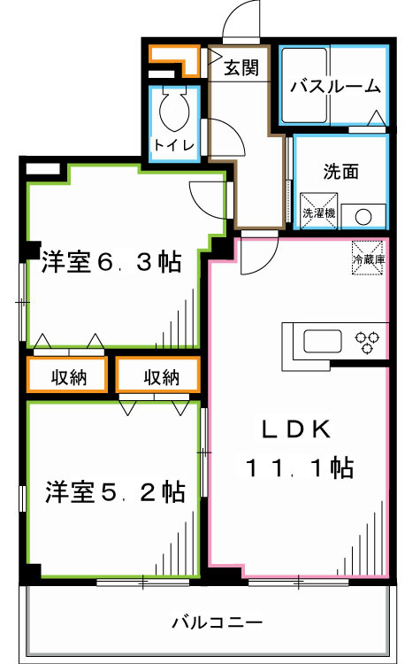 メゾンMUME 間取り