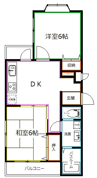 エマーレ国立 間取り
