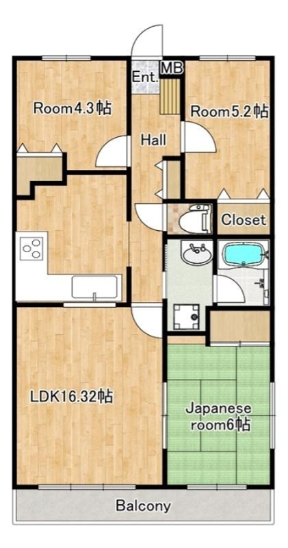 ルネッサンス国立  間取り