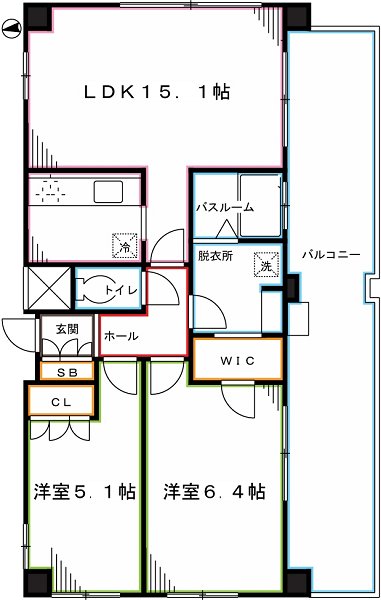 フィオレンテ小金井　 間取り