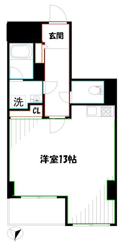 THE PALMS三鷹Ⅰ 間取り