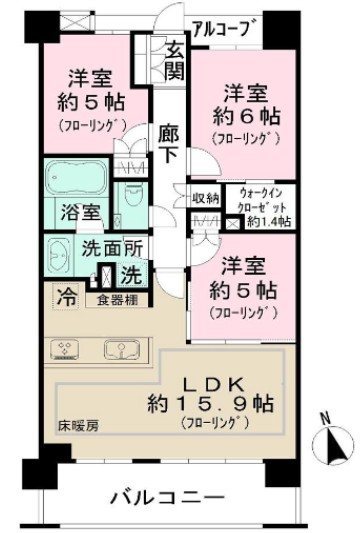 ローレルコート国立  間取り