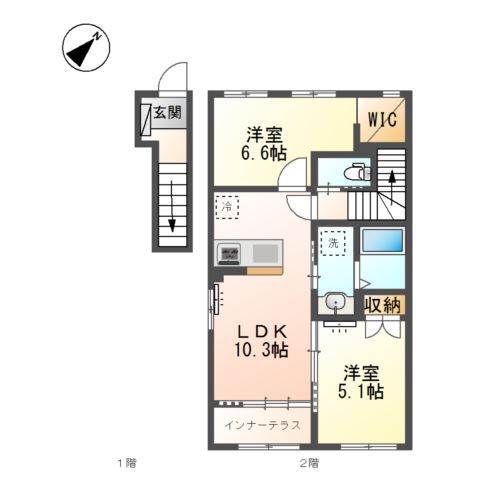 エステート国立  間取り