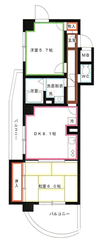 レジデンス武蔵野 　 間取り