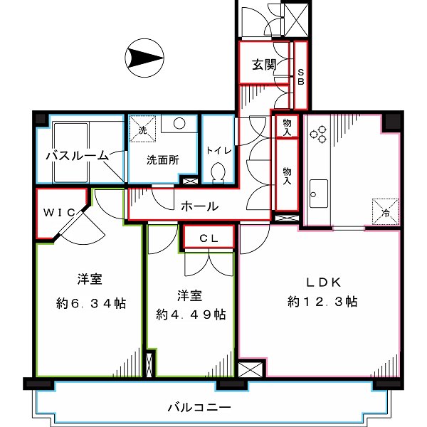 プランシェール落合 間取り図