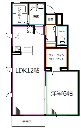ソレアード B棟  間取り