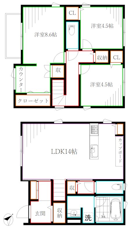 Kolet三鷹大沢   間取り