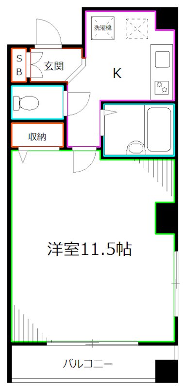 セントエルモ阿佐ヶ谷北 間取り