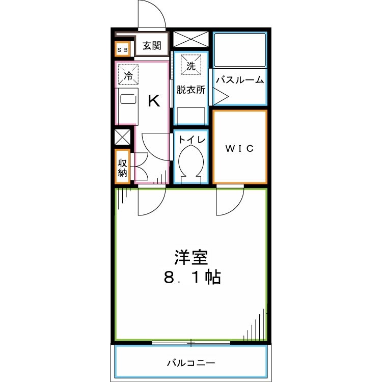 West　Village弐番館 間取り