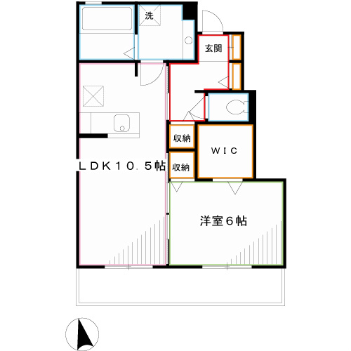 メゾン　シェーヌ 間取り
