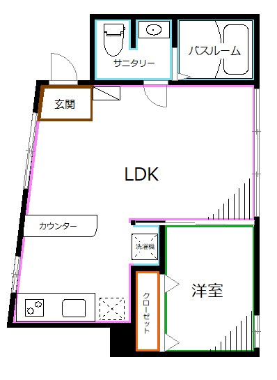 GREEN　TERRACE　KICHIJOJI 間取り