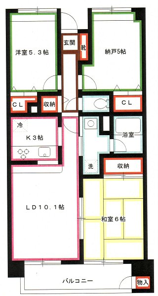 サンハイク７東小金井 間取り