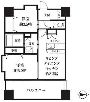 HF西新宿レジデンスWEST 間取り図