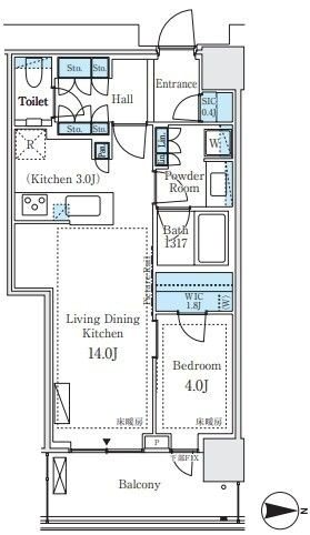 パークシティ中野 ザ タワー エアーズ  間取り