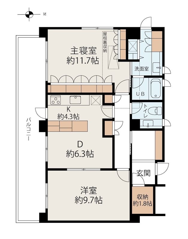 クリスタルコート   間取り