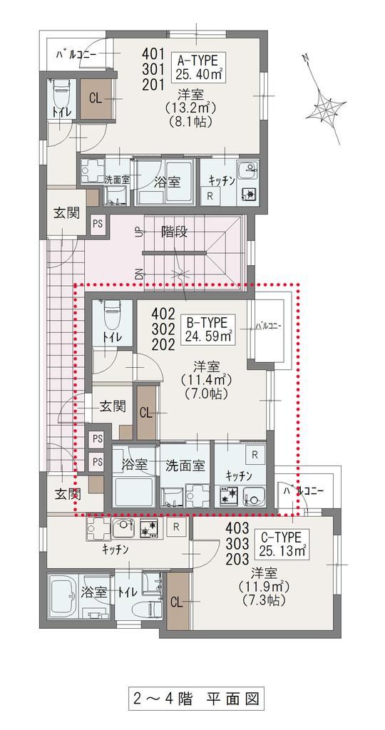 パルゼ立川錦町 間取り