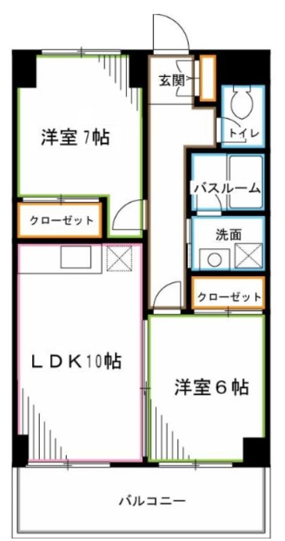 ディフロイデェ  間取り