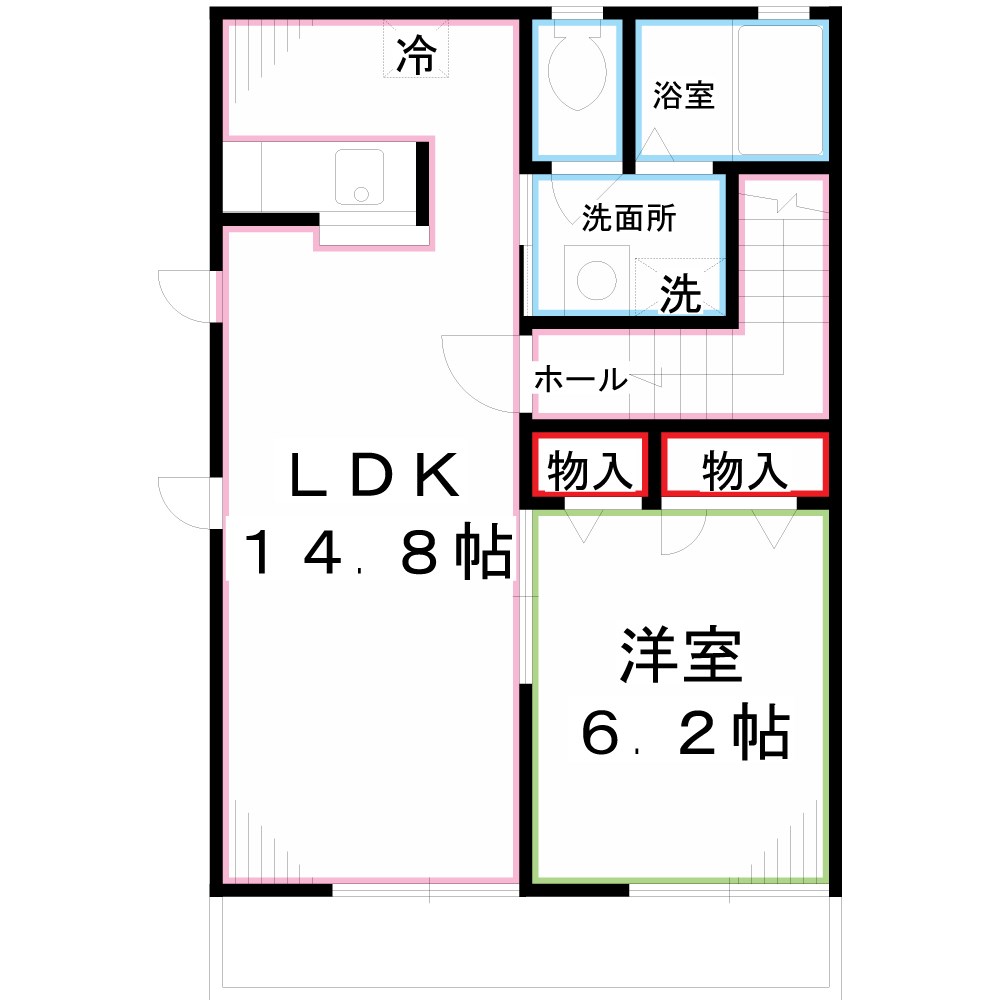 グリーンハウス  間取り図