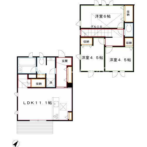 ミルクリーク深大寺テラス　　  間取り