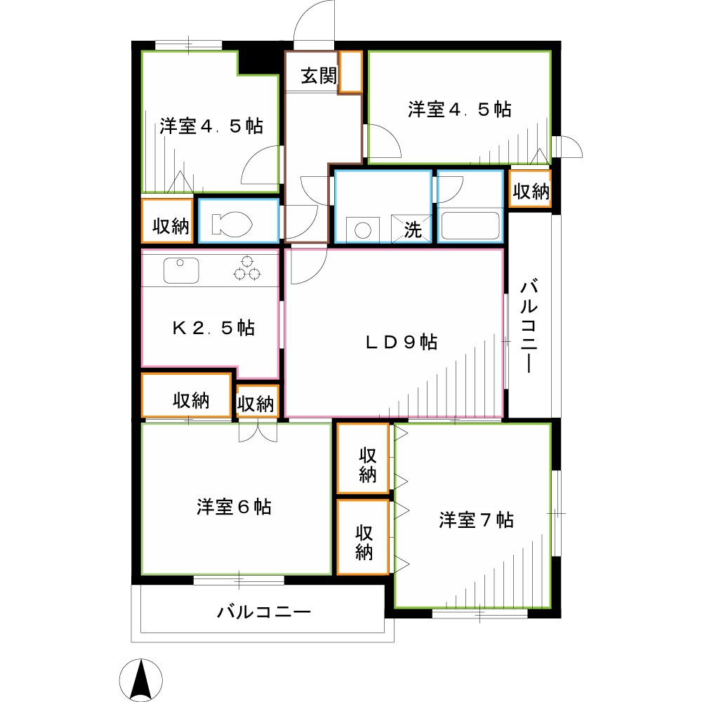 リベール武蔵野 間取り