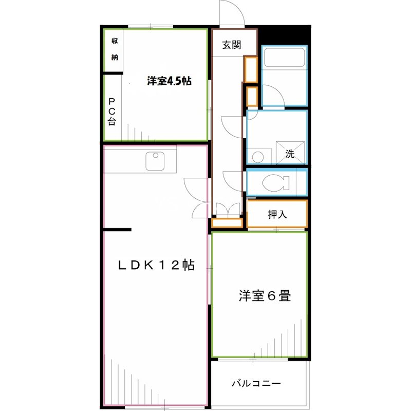 リベール武蔵野  間取り