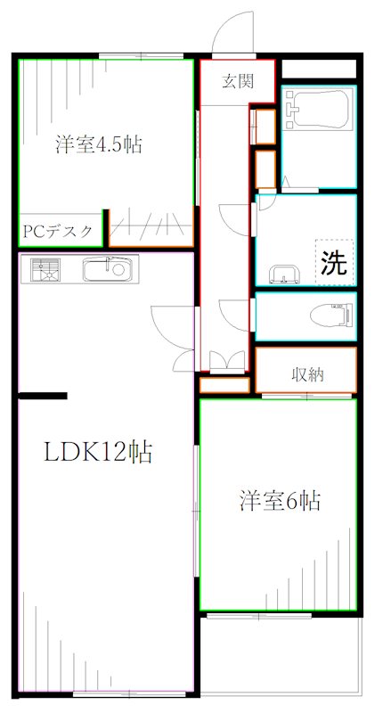 リベール武蔵野  間取り