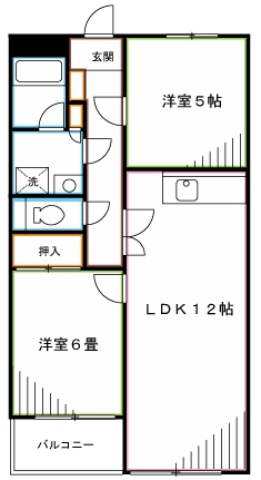 リベール武蔵野  間取り
